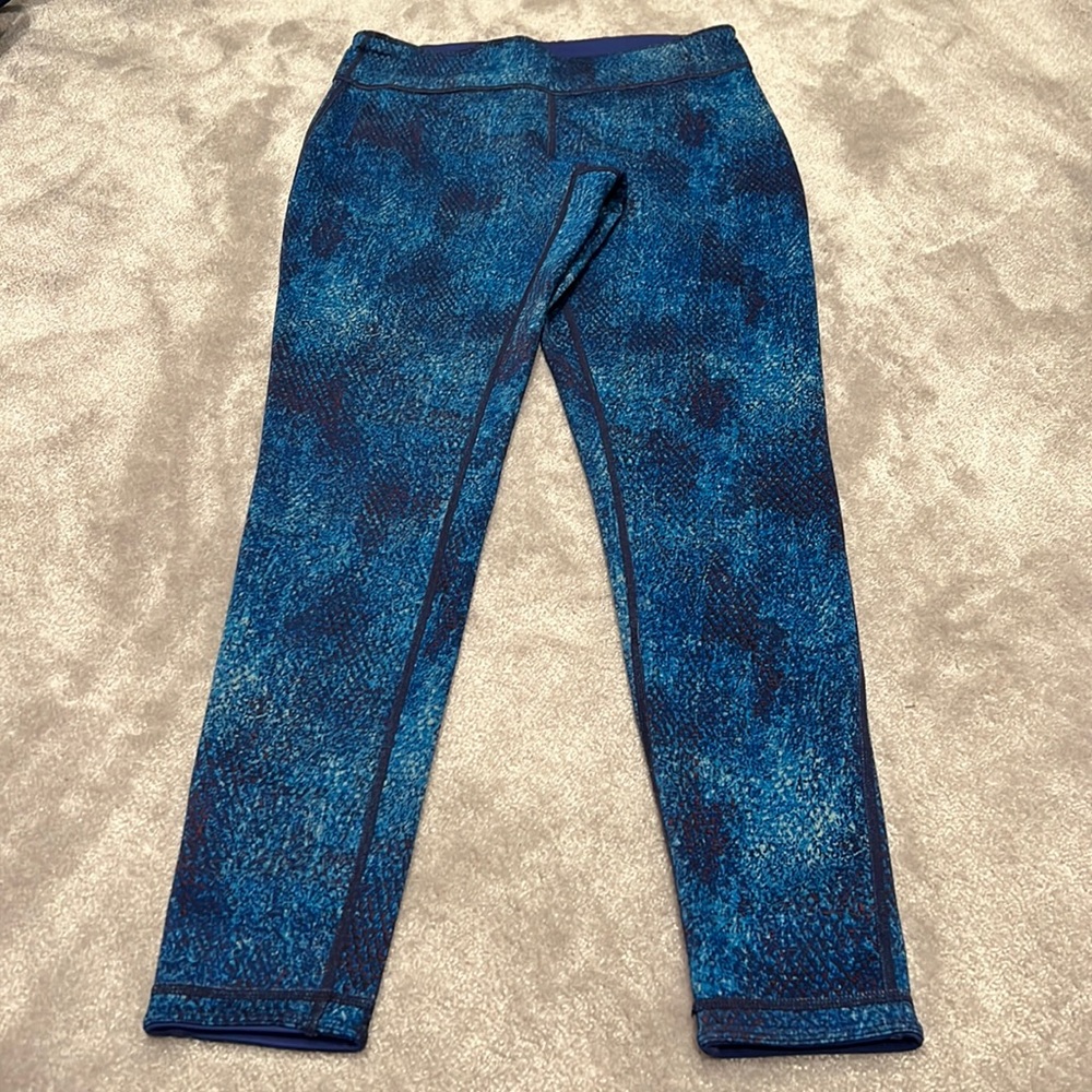 Aspire blue space dye leggings